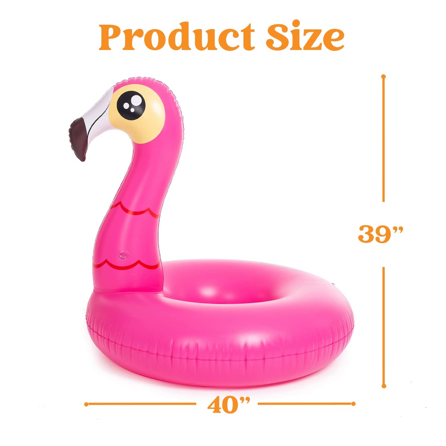JOYIN 2-Pack Flamingo & Unicorn Pool Floats – Large Inflatable Tubes for Adults & Kids