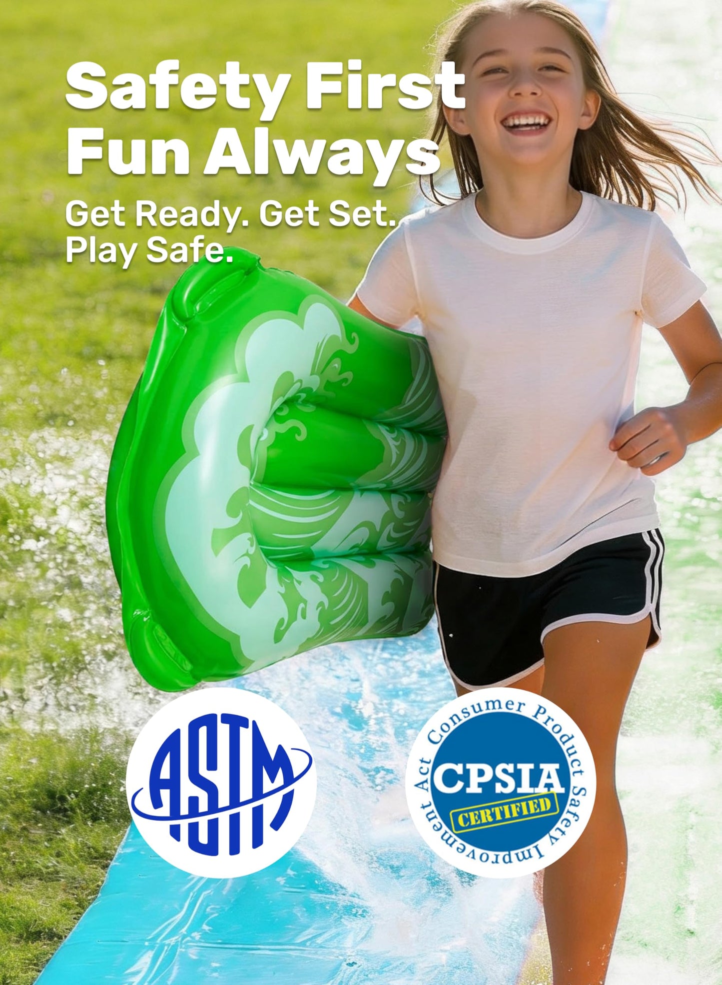 JOYIN 22.5ft Water Slide with 2 Inflatable Boards | Extra Long Backyard Splash