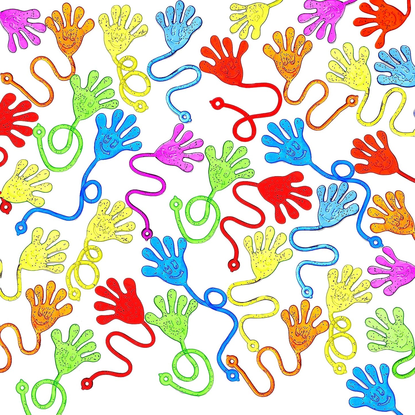 JOYIN Glitter Sticky Hands Party Favors – 240 Pcs Colorful, Non-Toxic Kids' Party Supplies