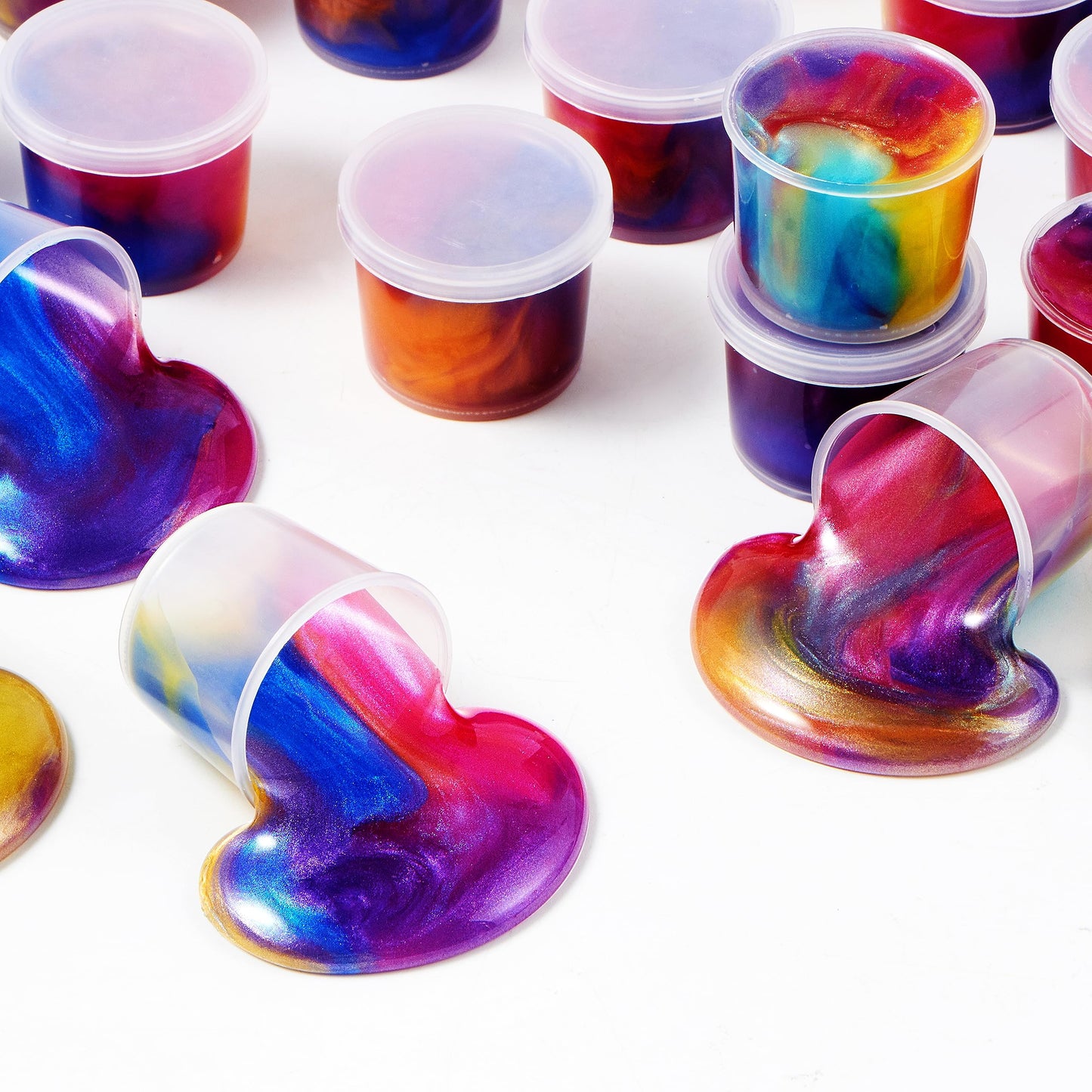 JOYIN Galaxy Slime Cup Party Favors – 36 Pack, Stretchy, Non-Sticky & Mess-Free