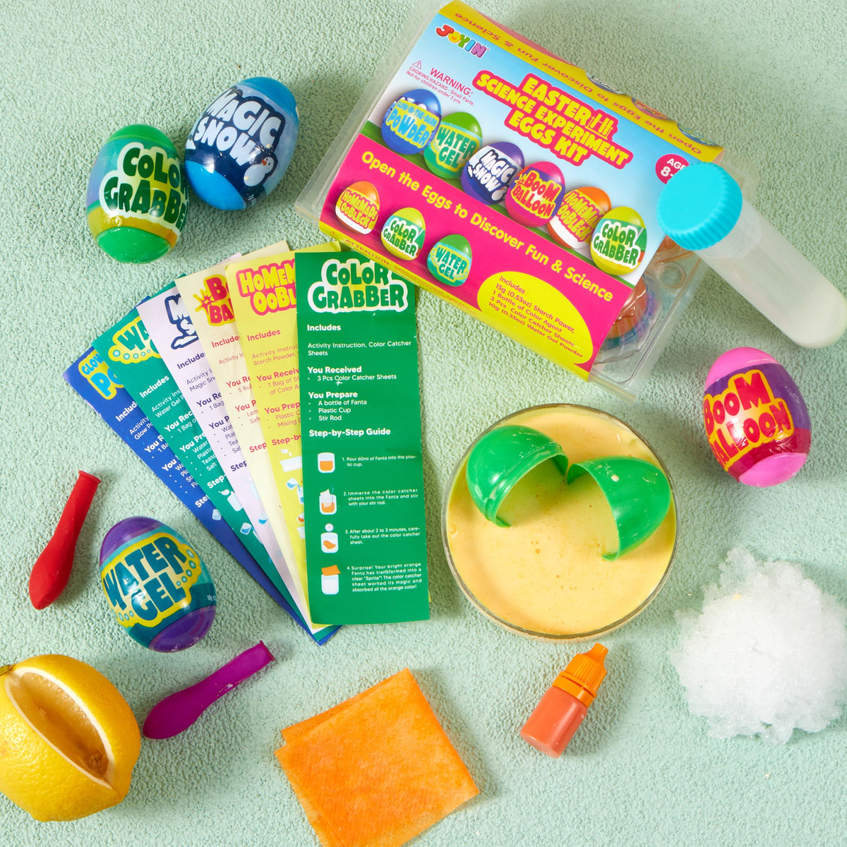JOYIN 6pcs Prefilled Easter Eggs with Toys – Easter STEM Kits