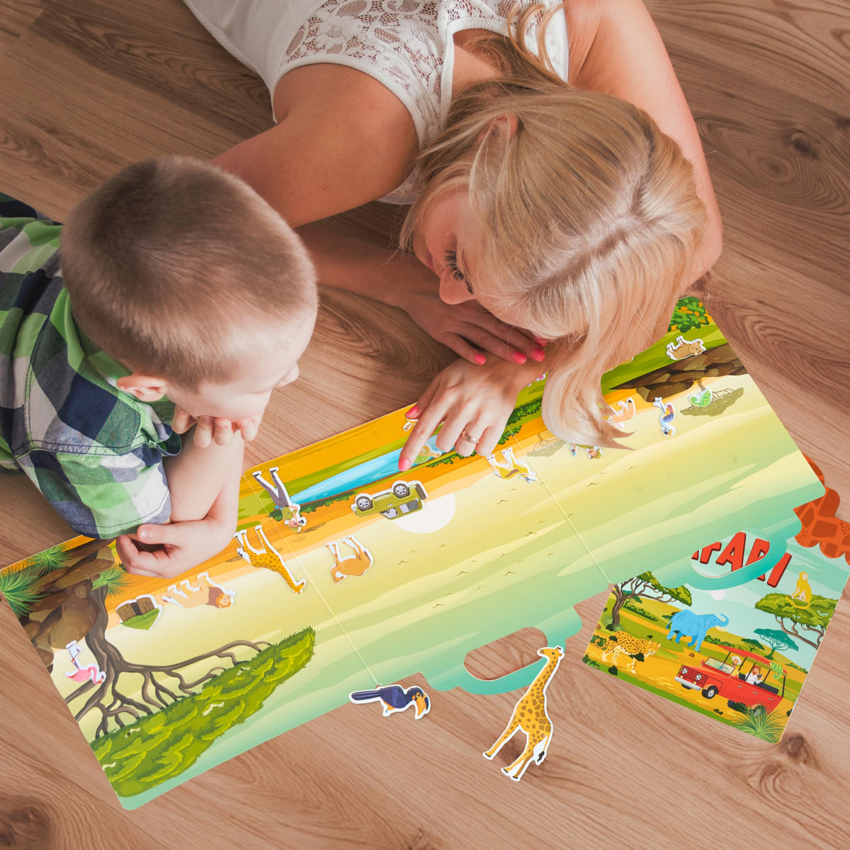 JOYIN 3 Sets Animal Reusable Sticker Book for Toddlers – Farm Ocean Safari