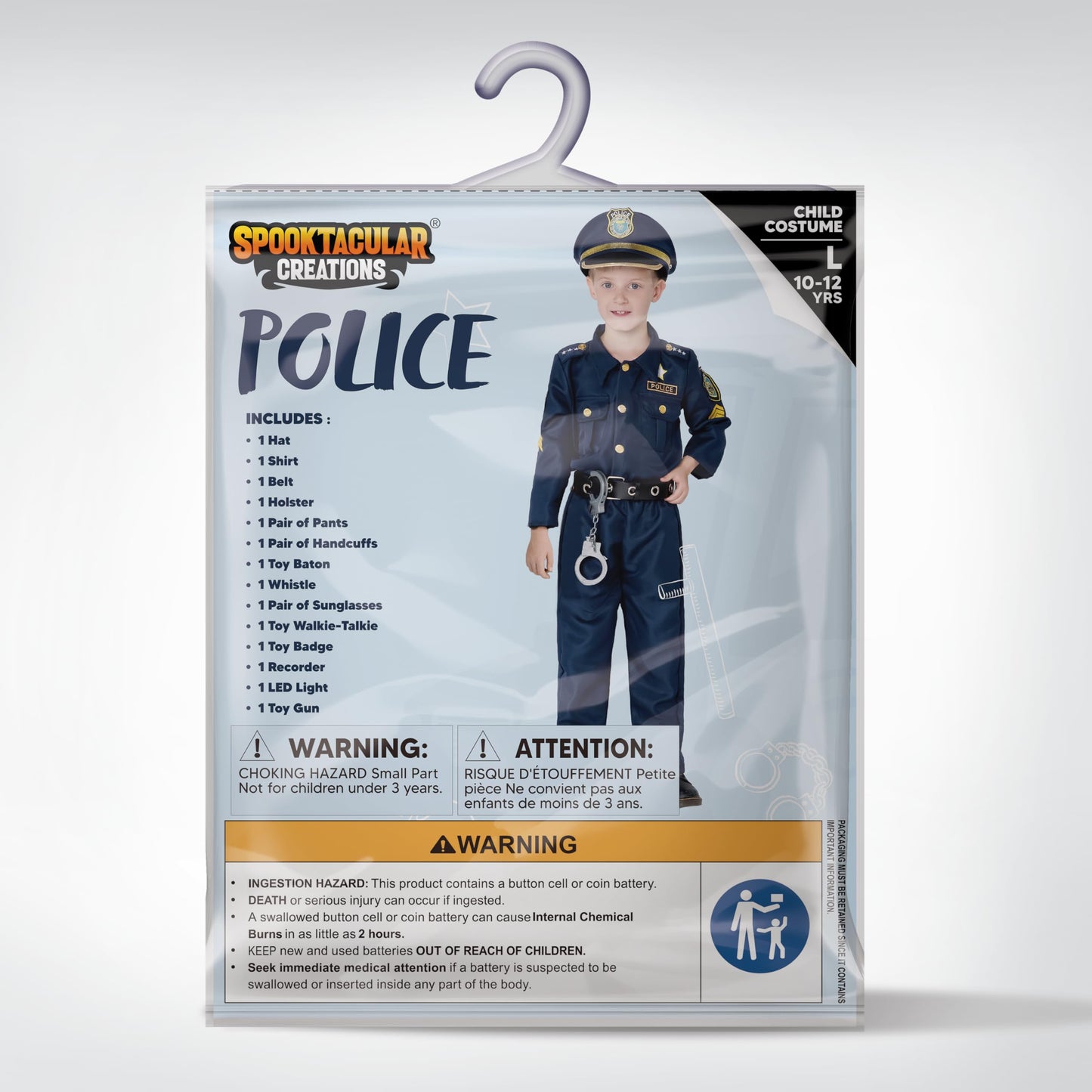 JOYIN Toy Police Costume for Kids – Toddler to 14, Hat & Accessories