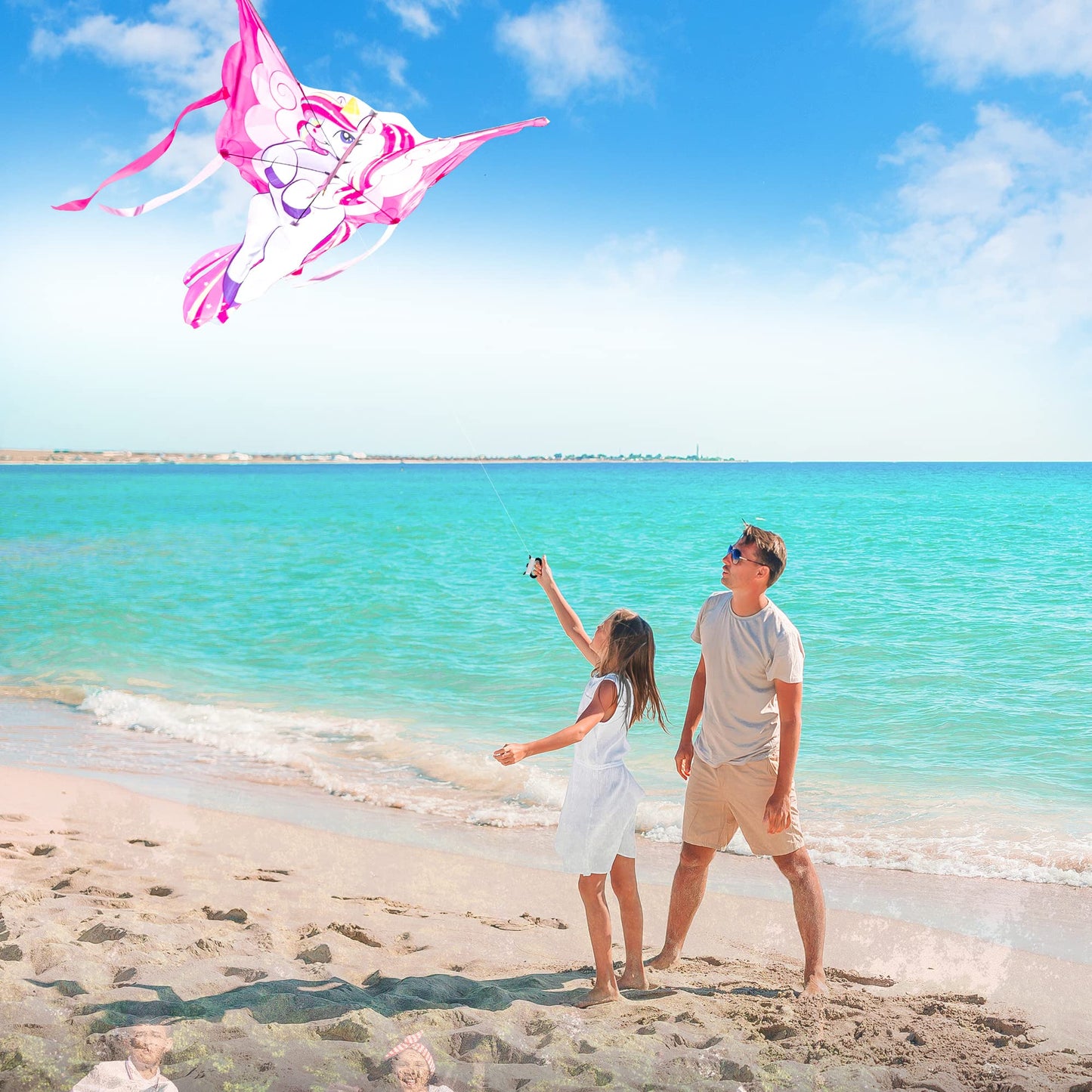 JOYIN 43.3 inch Giant Unicorn Kite — Easy to Fly for All Ages