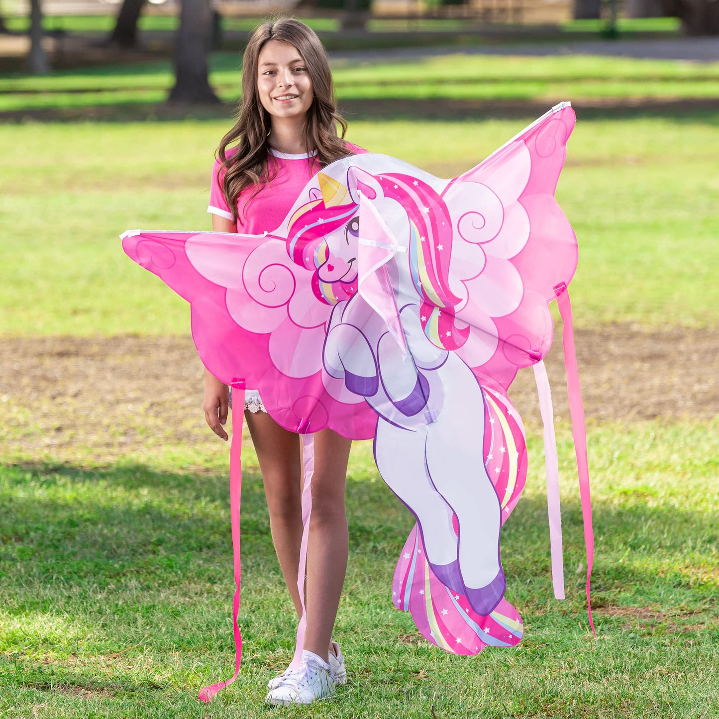 JOYIN 43.3 inch Giant Unicorn Kite — Easy to Fly for All Ages