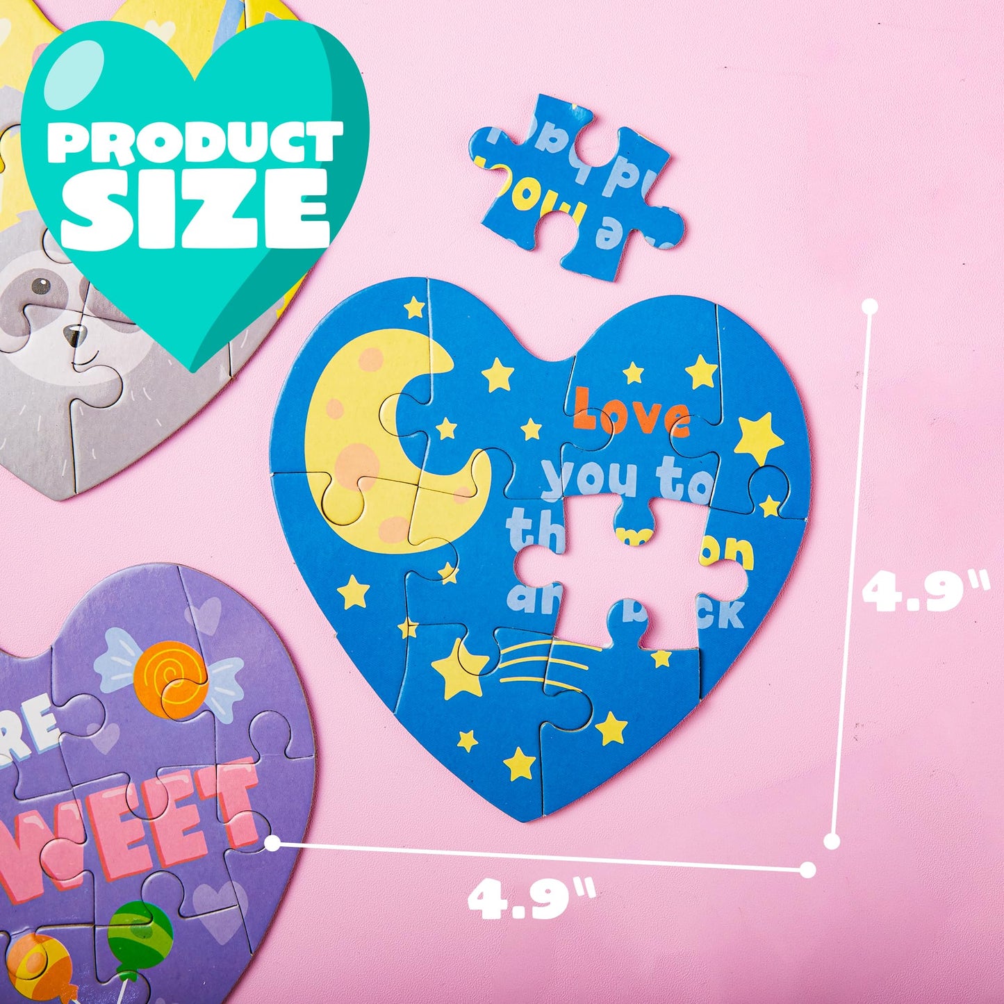 JOYIN 28-Pack Valentine’s Gift Cards with Heart Puzzles – Classroom Prizes & Party Favors