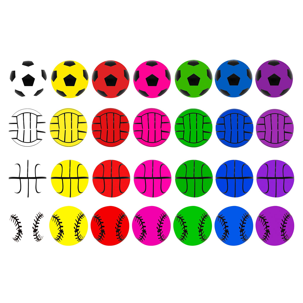 JOYIN 28-Pack Kids Valentine Sports Bouncy Balls with Heart Cases & Valentine Cards