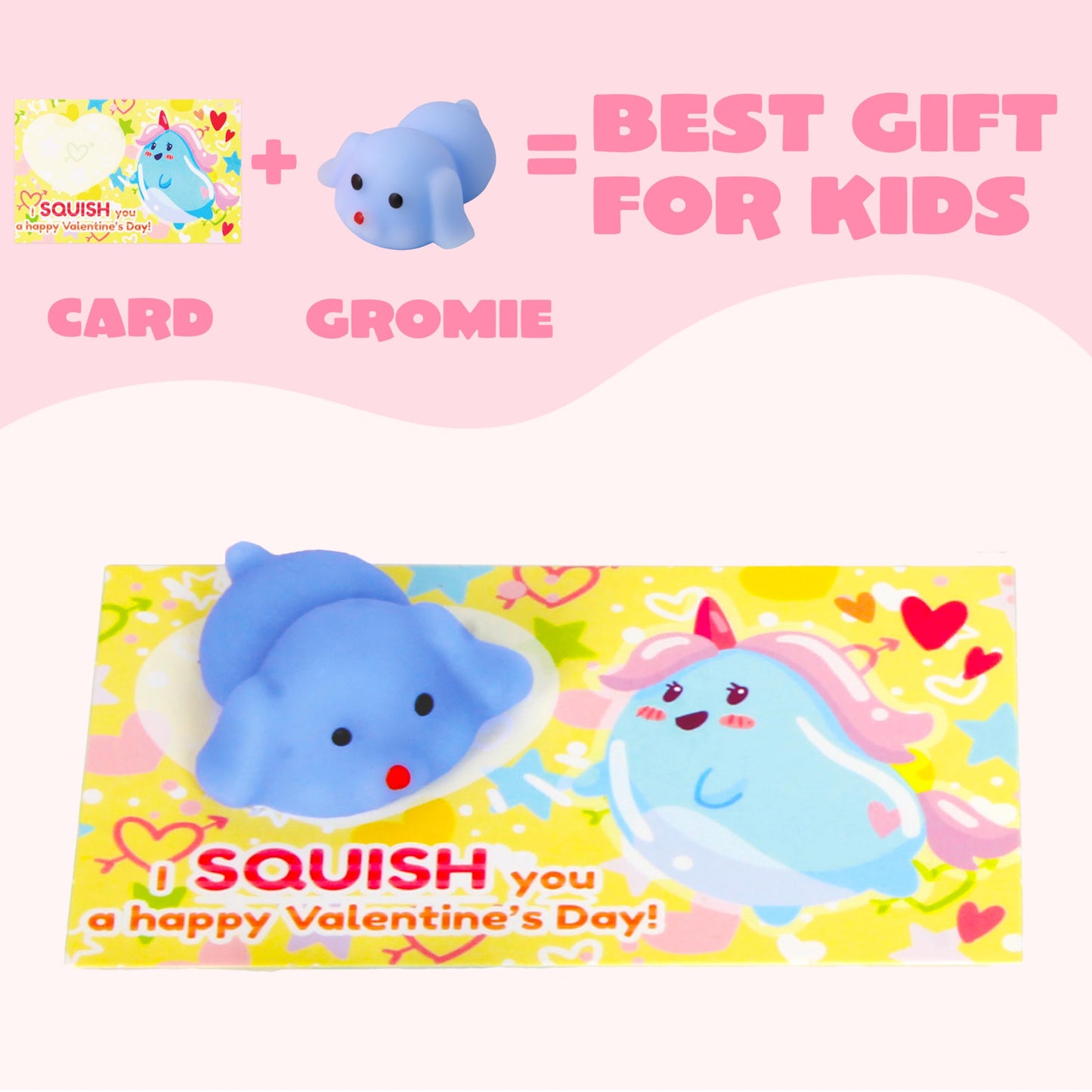 JOYIN 28-Pack Valentines Day Gifts for Kids – Kawaii Mochi Squishy Toys & Card Set
