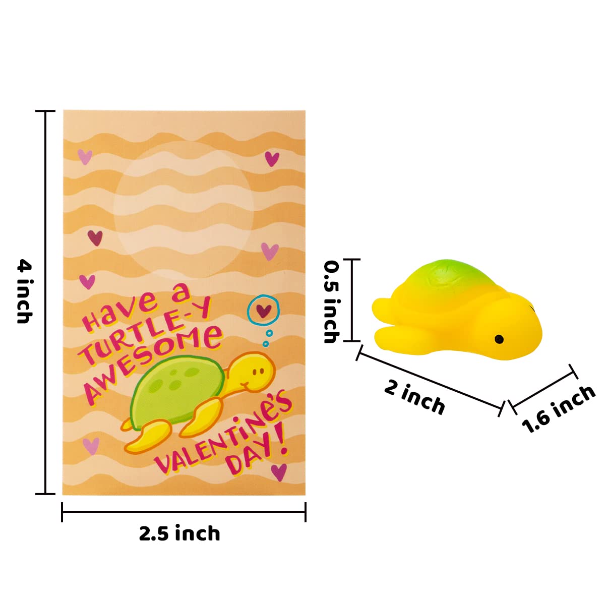 JOYIN 28Pcs Valentines Gift Cards with Mochi Squishy Toys | Kawaii Sea Animals