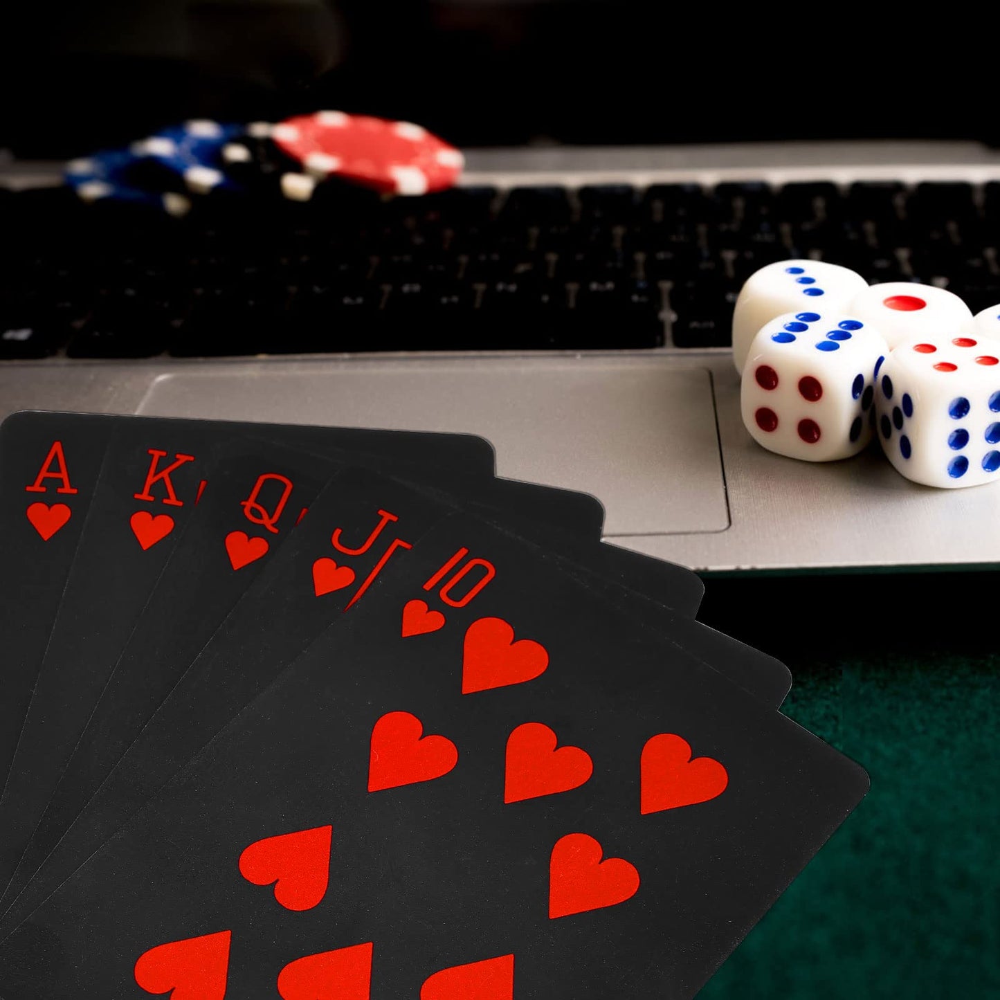 Joyoldelf Waterproof PVC Playing Cards – Flower Pattern Deck for Party, Magic & Games