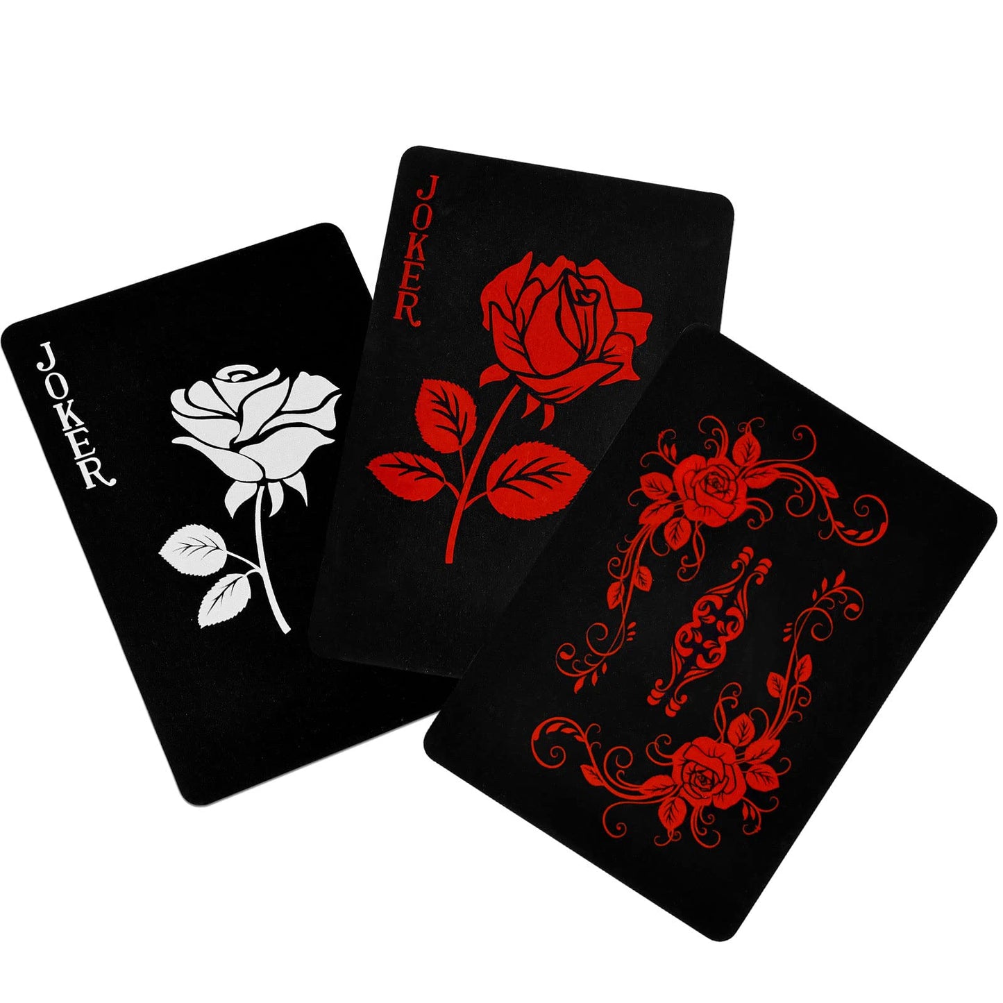 Joyoldelf Waterproof PVC Playing Cards – Flower Pattern Deck for Party, Magic & Games