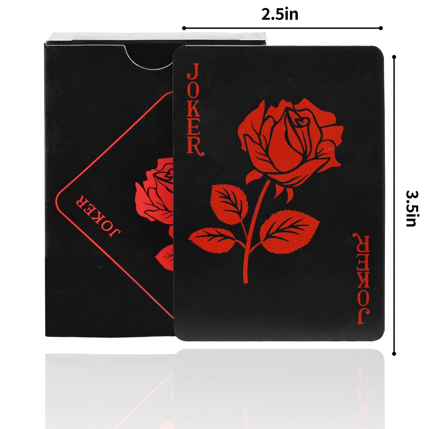Joyoldelf Waterproof PVC Playing Cards – Flower Pattern Deck for Party, Magic & Games