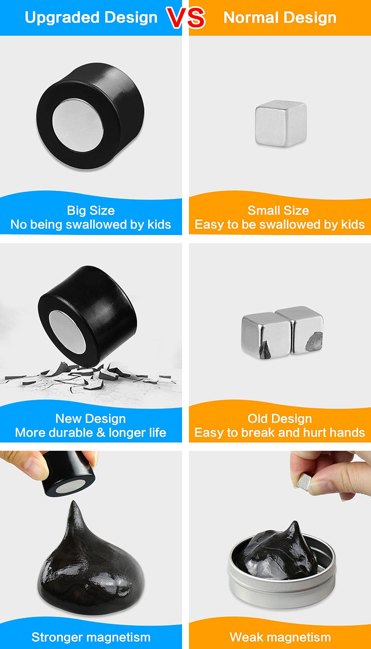 JOYPRO Magnetic Slime Putty – Magnetic Space Putty Toy for Kids & Adults