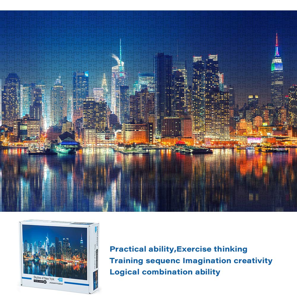 Joyshare NYC Skyline 1000-Piece Jigsaw Puzzle for Adults – Includes Poster (50×70 cm)
