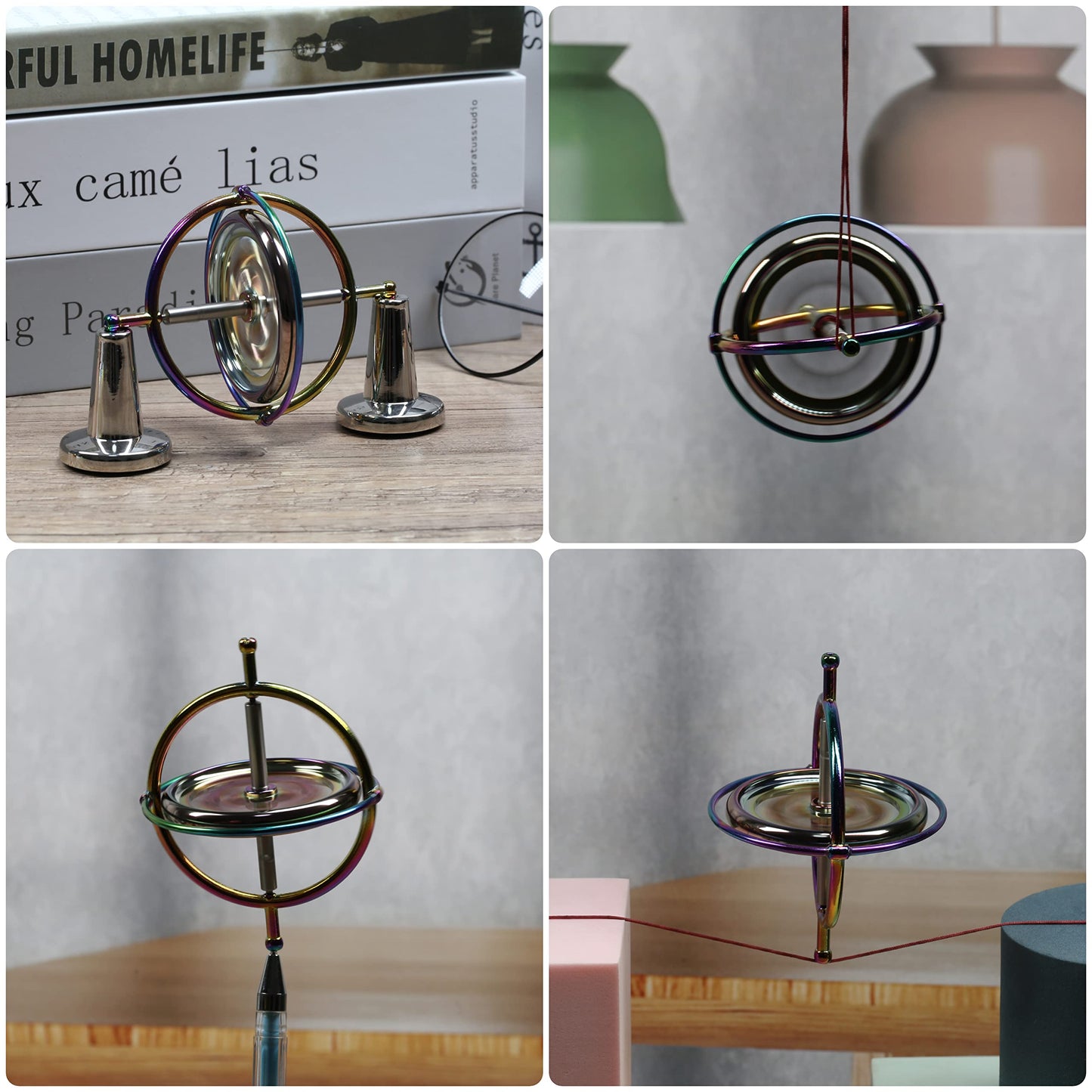 Joytech JA05 Precision Gyroscope — Metal Anti-Gravity Spinner (Colorful Finish)