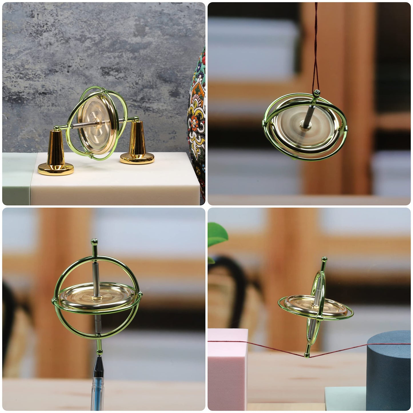 JoyTech Precision Gyroscope JA01 – Metal Anti-Gravity Spinner for Focus & Fun
