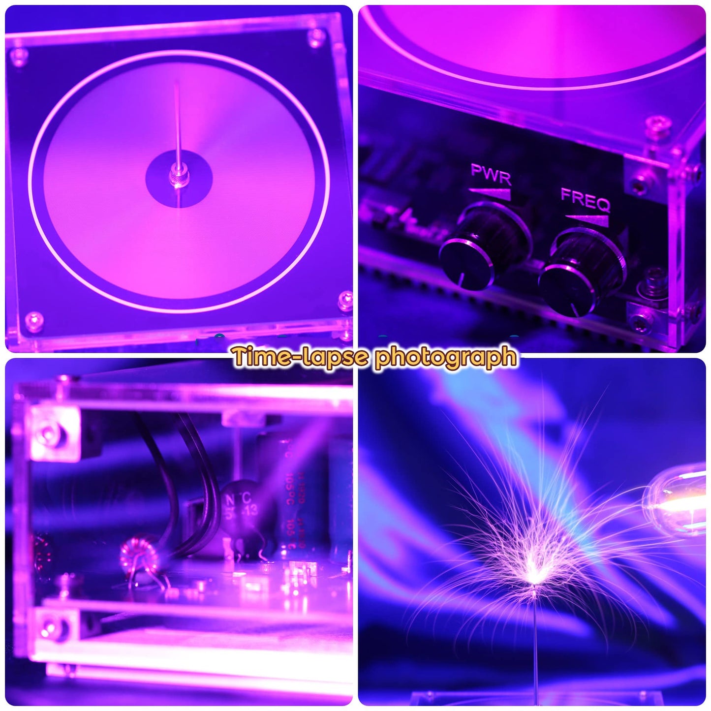 Joytech Bluetooth Music Tesla Coil Arc Loudspeaker – Wireless Square Wave SSTC SS02