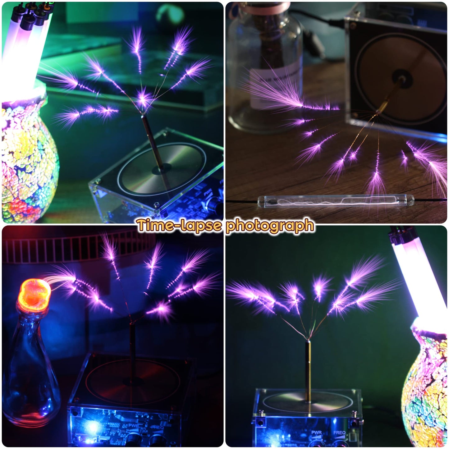 Joytech Bluetooth Music Tesla Coil Arc Loudspeaker – Wireless Square Wave SSTC SS02