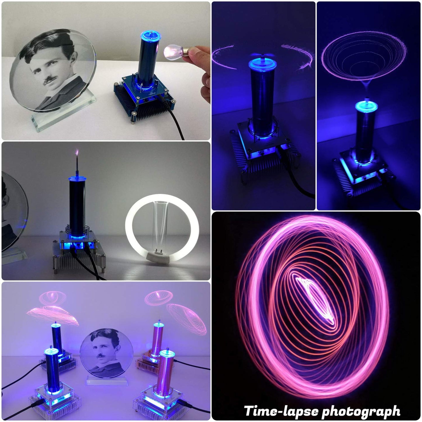 Joytech YS04 Music Tesla Coil with Acrylic Base – Wireless Loudspeaker & Desktop STEM Toy