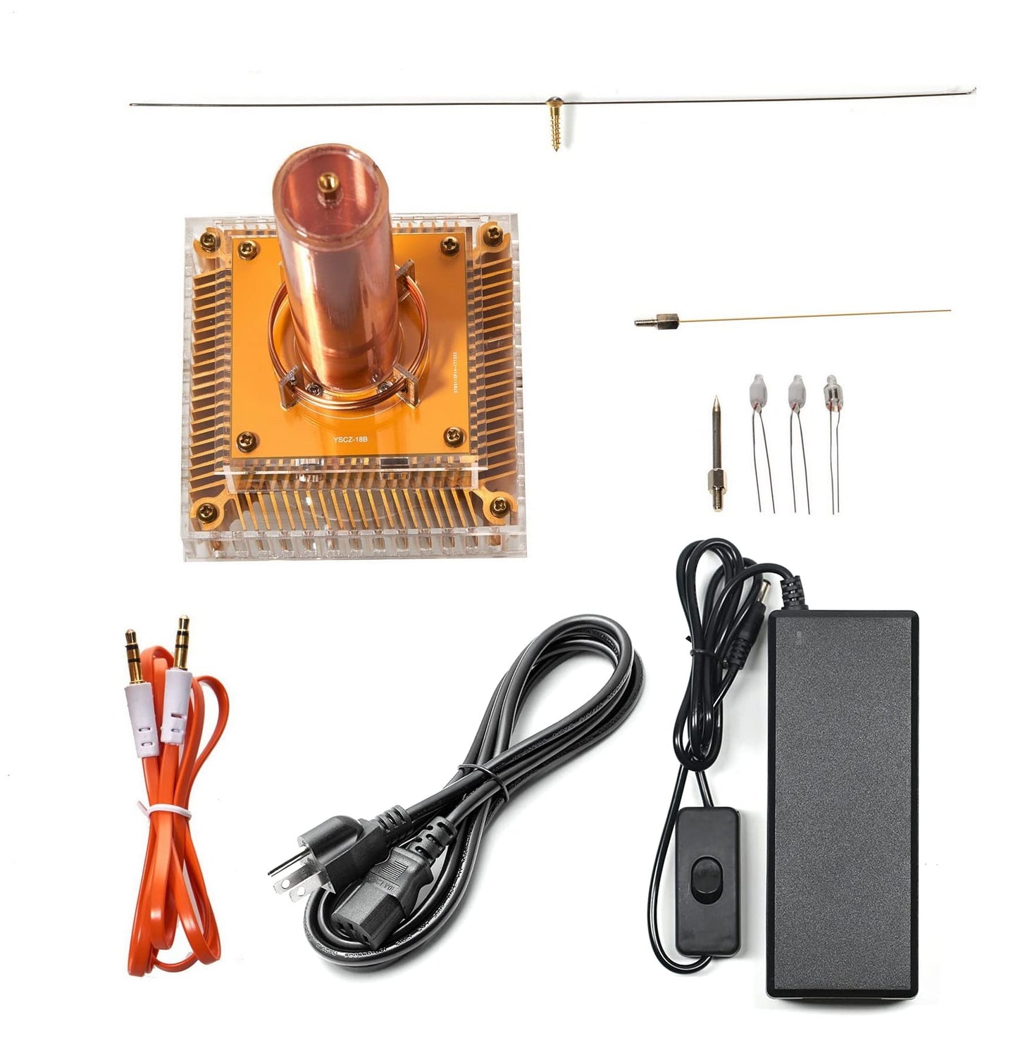 Joytech YS04 Music Tesla Coil with Acrylic Base – Wireless Loudspeaker & Desktop STEM Toy