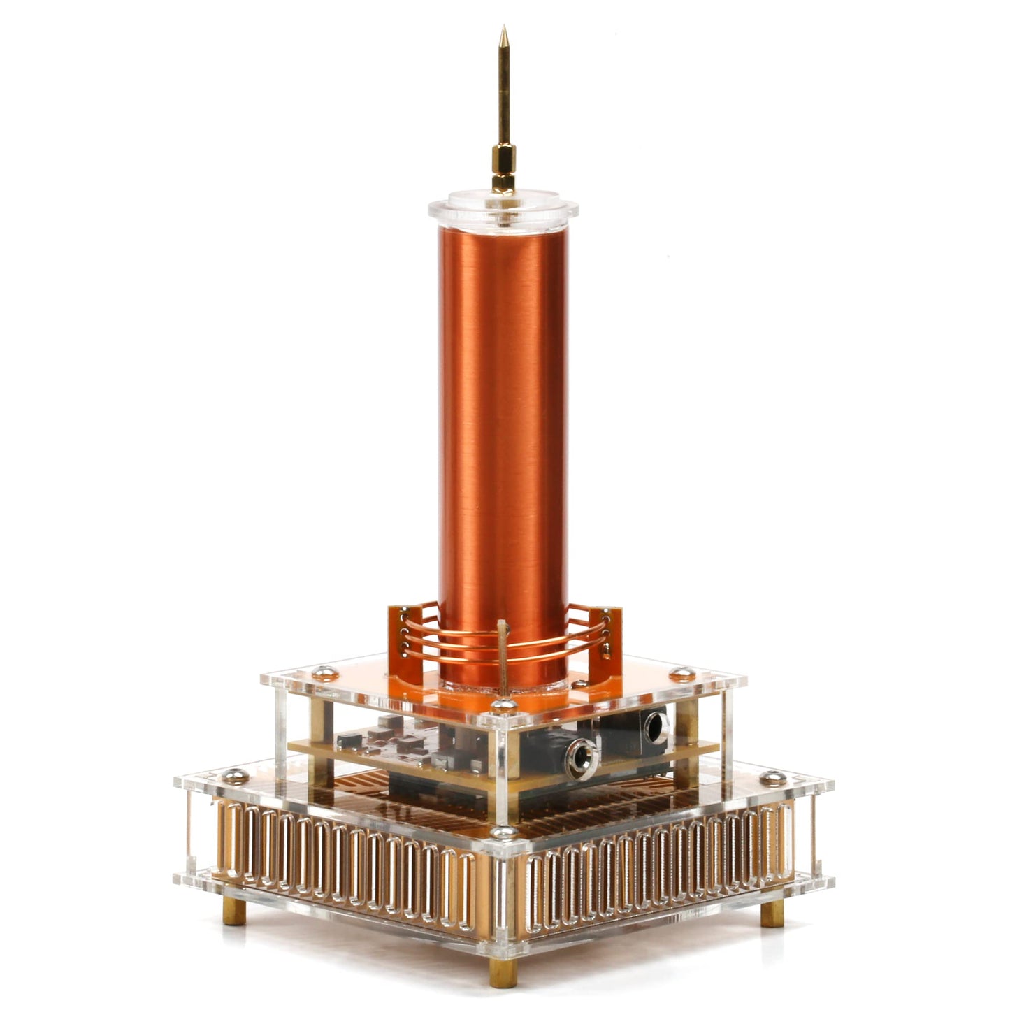 Joytech YS04 Music Tesla Coil with Acrylic Base – Wireless Loudspeaker & Desktop STEM Toy