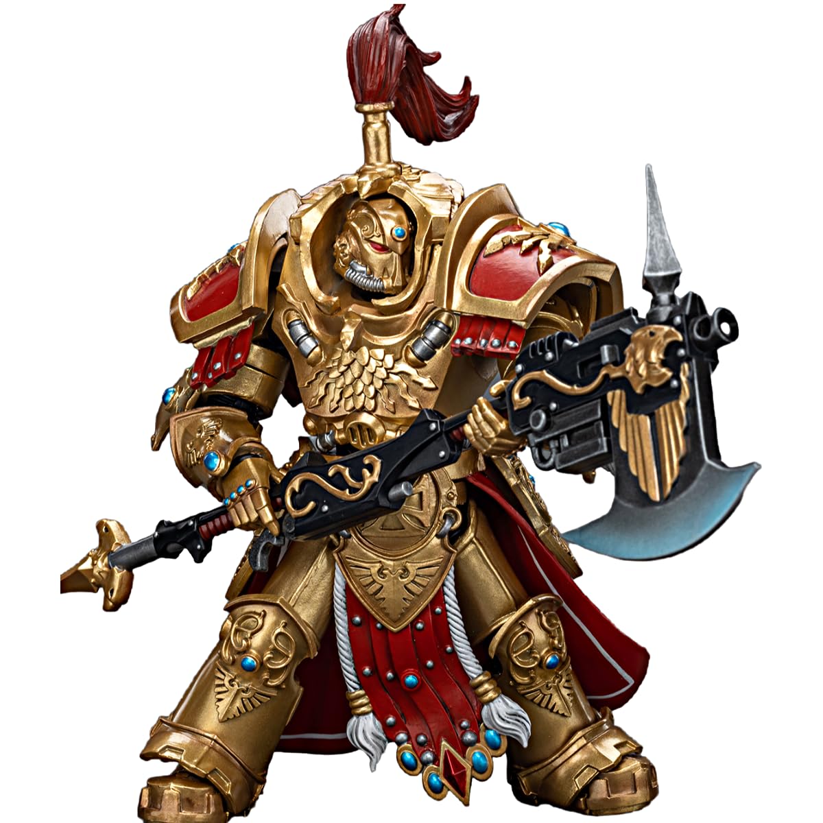 JOYTOY 1/18 Warhammer 40k Adeptus Custodes Allarus Custodian Figure – 5.5 Inch Collectible