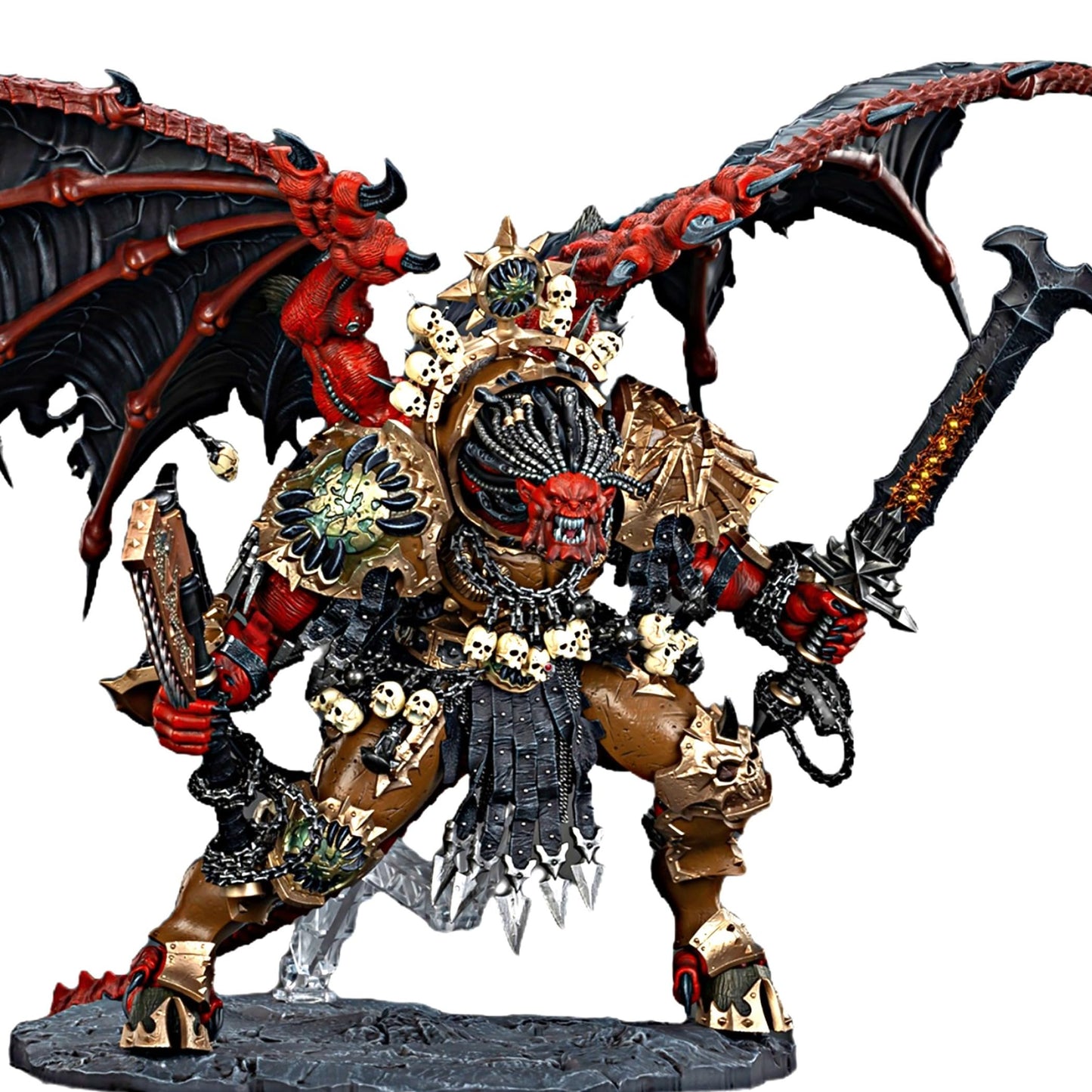 JOYTOY Angron Warhammer 40K 1/18 Action Figure – World Eaters, Daemon Primarch, 15-Inch Collectible