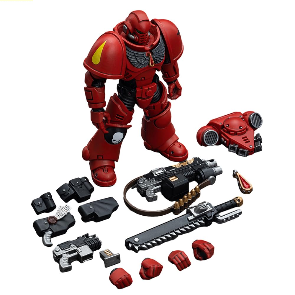 JOYTOY 1/18 Blood Angels Intercessor Action Figure JT6649 — Poseable Sci-Fi Collectible