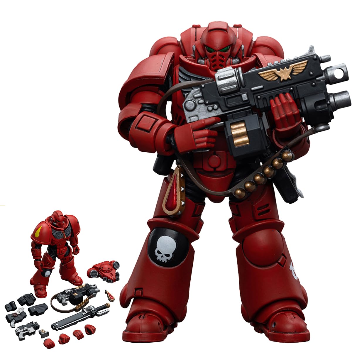 JOYTOY 1/18 Blood Angels Intercessor Action Figure JT6649 — Poseable Sci-Fi Collectible