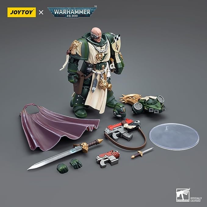 JOYTOY 1/18 Warhammer 40k Dark Angels Master Action Figure – Power Fist, Feirros Collection