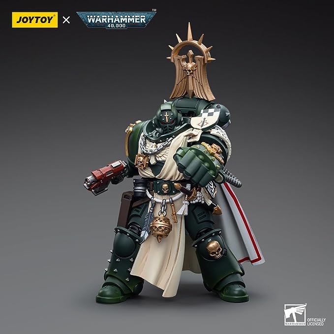 JOYTOY 1/18 Warhammer 40k Dark Angels Master Action Figure – Power Fist, Feirros Collection