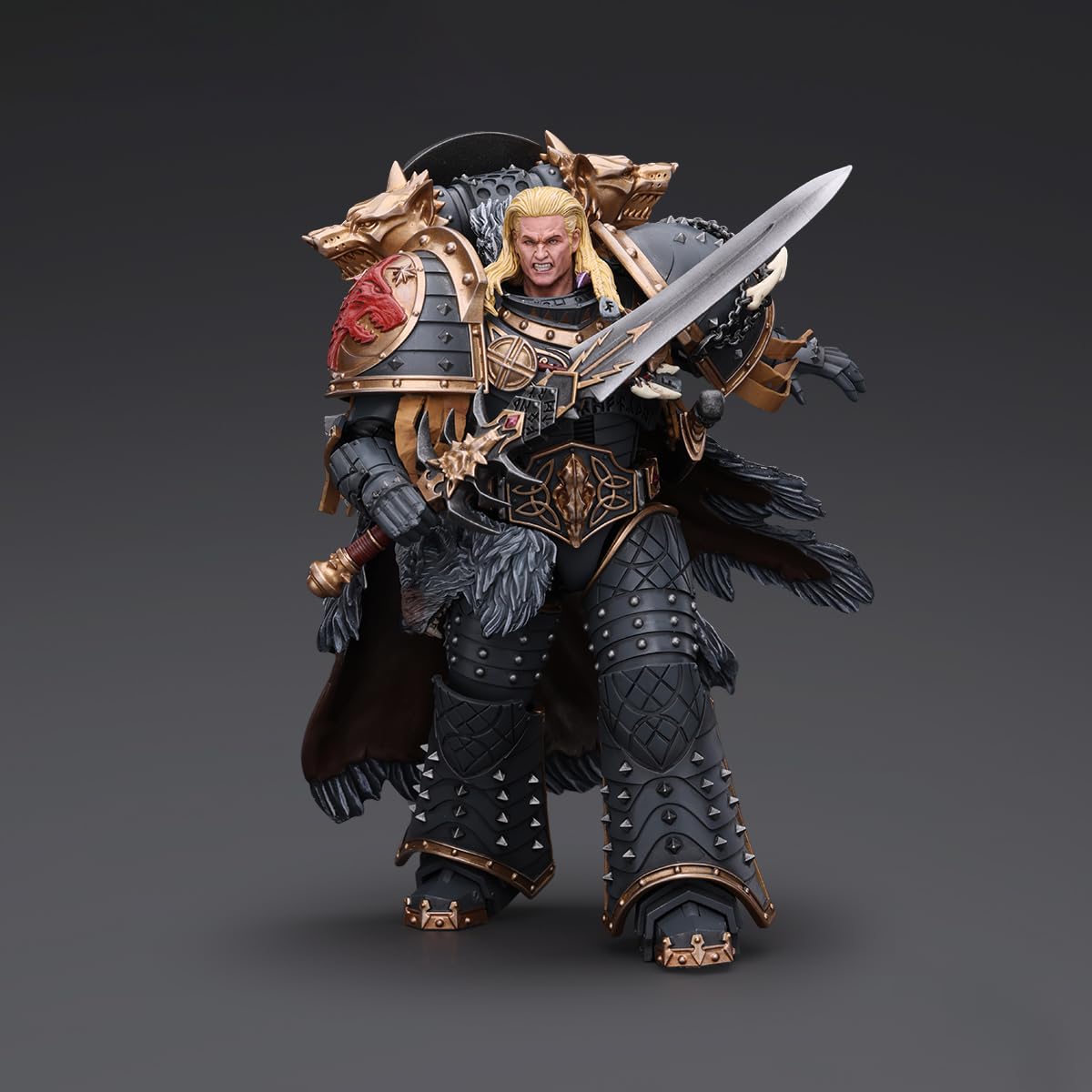 JOYTOY Leman Russ 1/18 Warhammer 40K Space Wolves Primarch Action Figure – 7.04-Inch Collectible