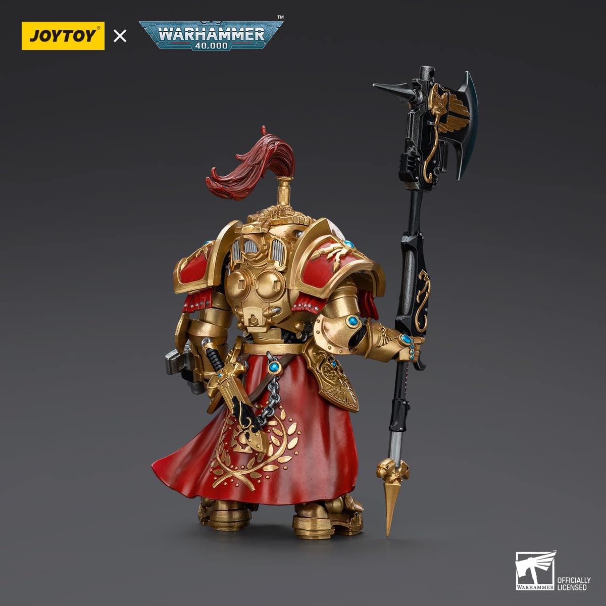 JOYTOY 1/18 Warhammer 40k Adeptus Custodes Allarus Custodian Figure – 5.5 Inch Collectible