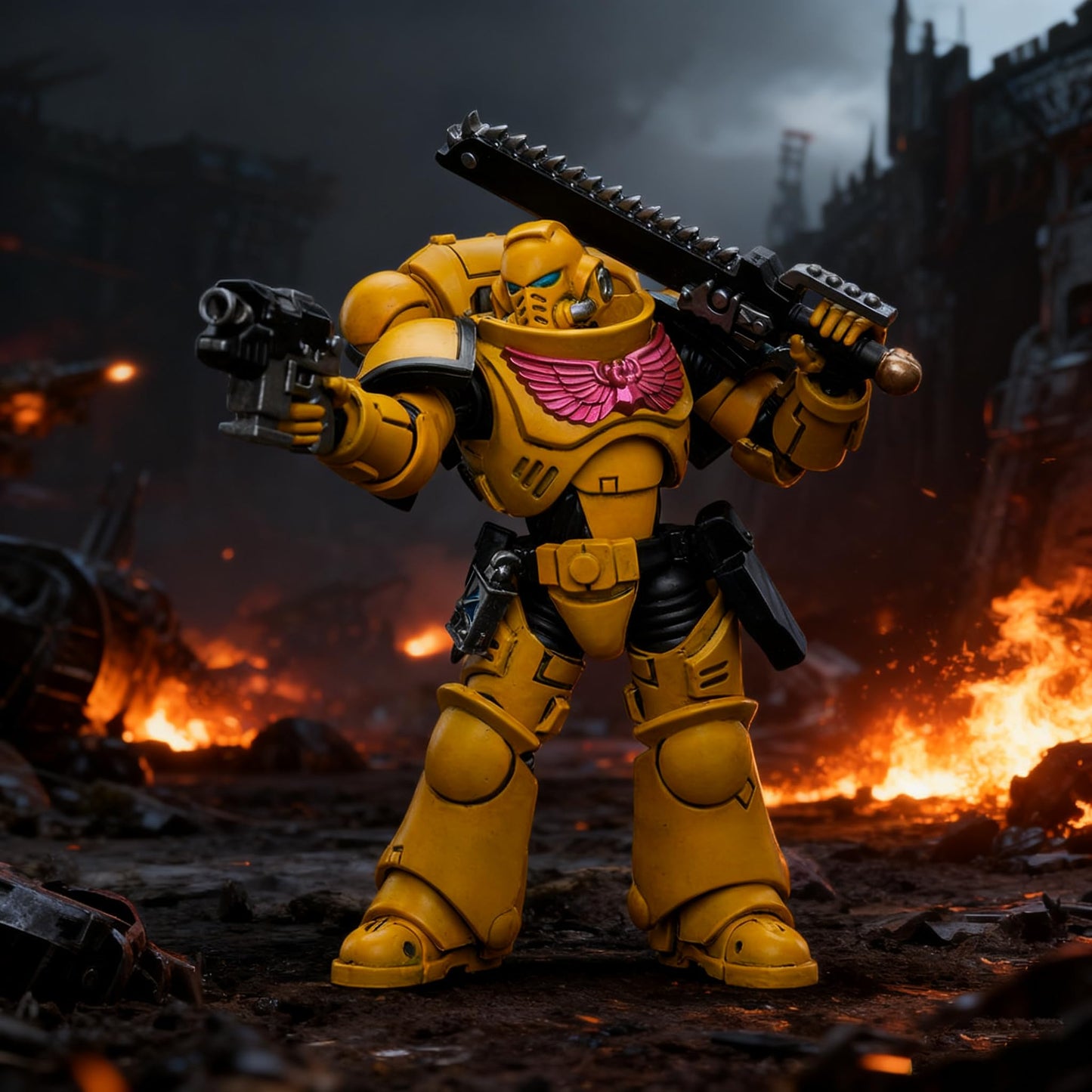 JOYTOY 1/18 Imperial Fists Intercessors Action Figure JT6656 | Collectible Warhammer 40k