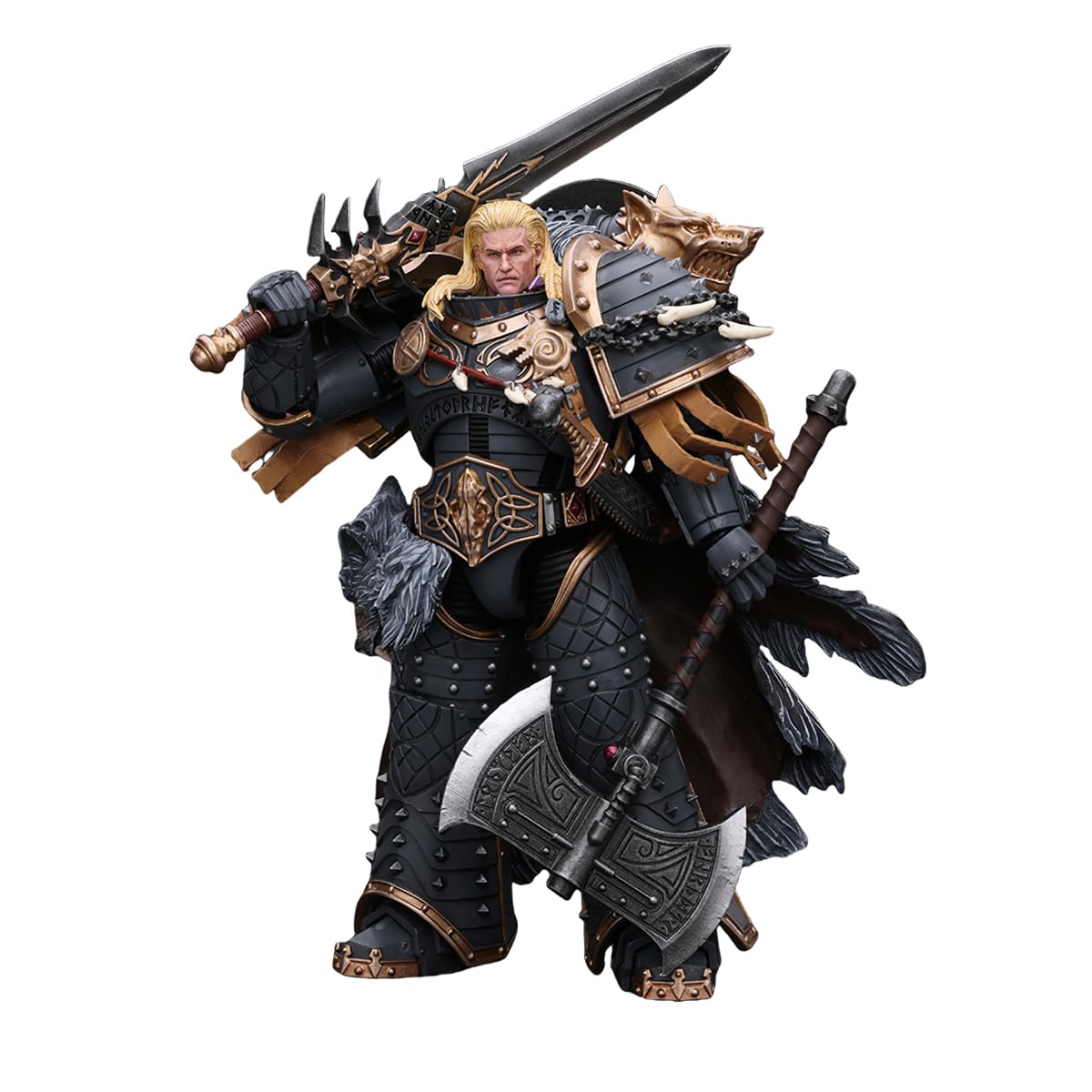 JOYTOY Leman Russ 1/18 Warhammer 40K Space Wolves Primarch Action Figure – 7.04-Inch Collectible