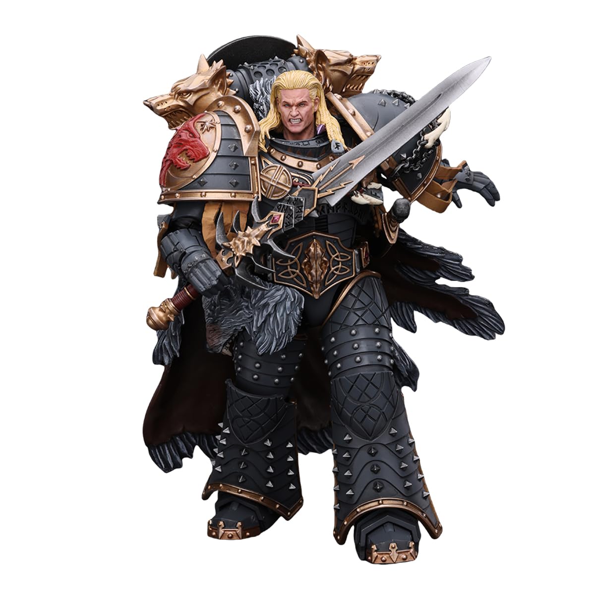 JOYTOY Leman Russ 1/18 Warhammer 40K Space Wolves Primarch Action Figure – 7.04-Inch Collectible