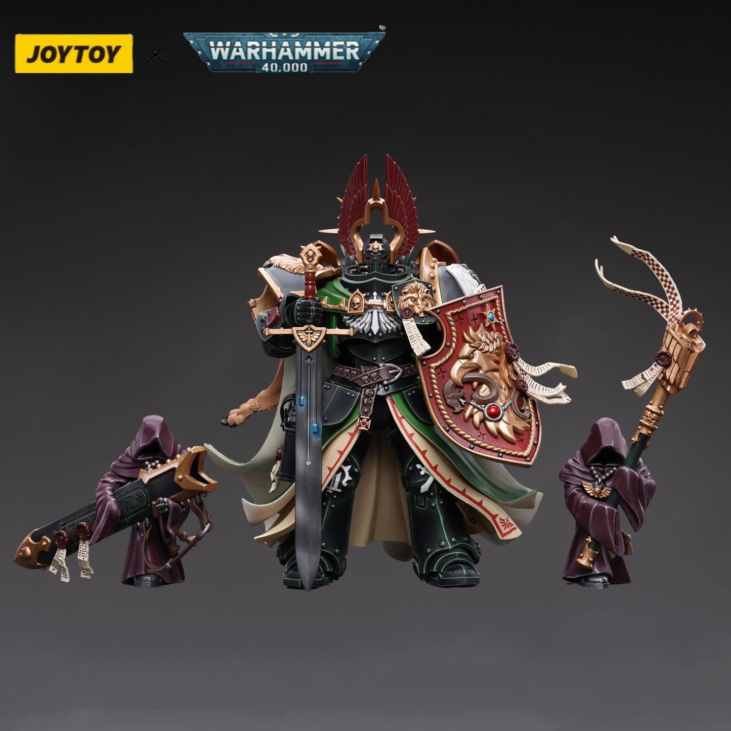 JOYTOY Lion ElJonson 1/18 Action Figure – Dark Angels Primarch | 7.08-Inch Collectible