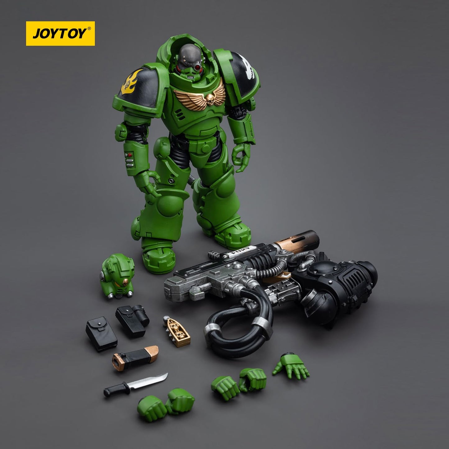 JOYTOY Warhammer 40k Salamanders Eradicators Sergeant Bragar 1/18 Action Figure