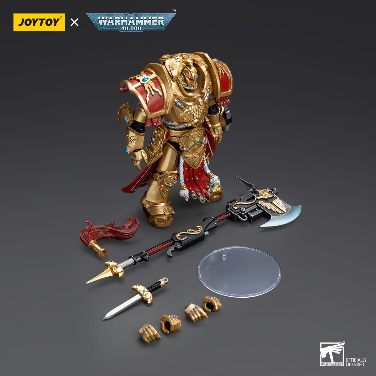 JOYTOY 1/18 Warhammer 40k Adeptus Custodes Allarus Custodian Figure – 5.5 Inch Collectible