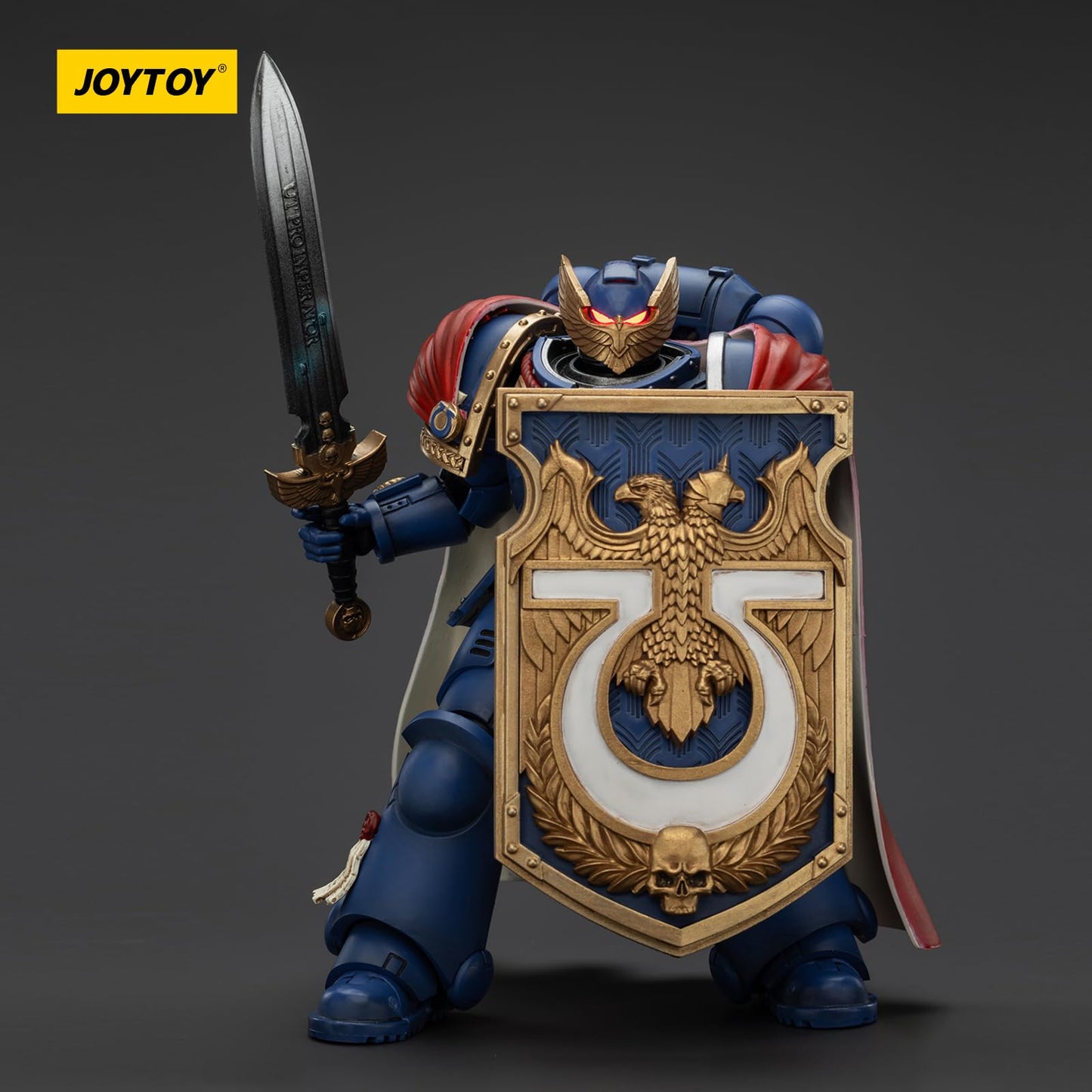 JOYTOY Warhammer 40k Space Marine 2 Ultramarines Victrix Honour Guard 1:18 Figure with Storm Shield
