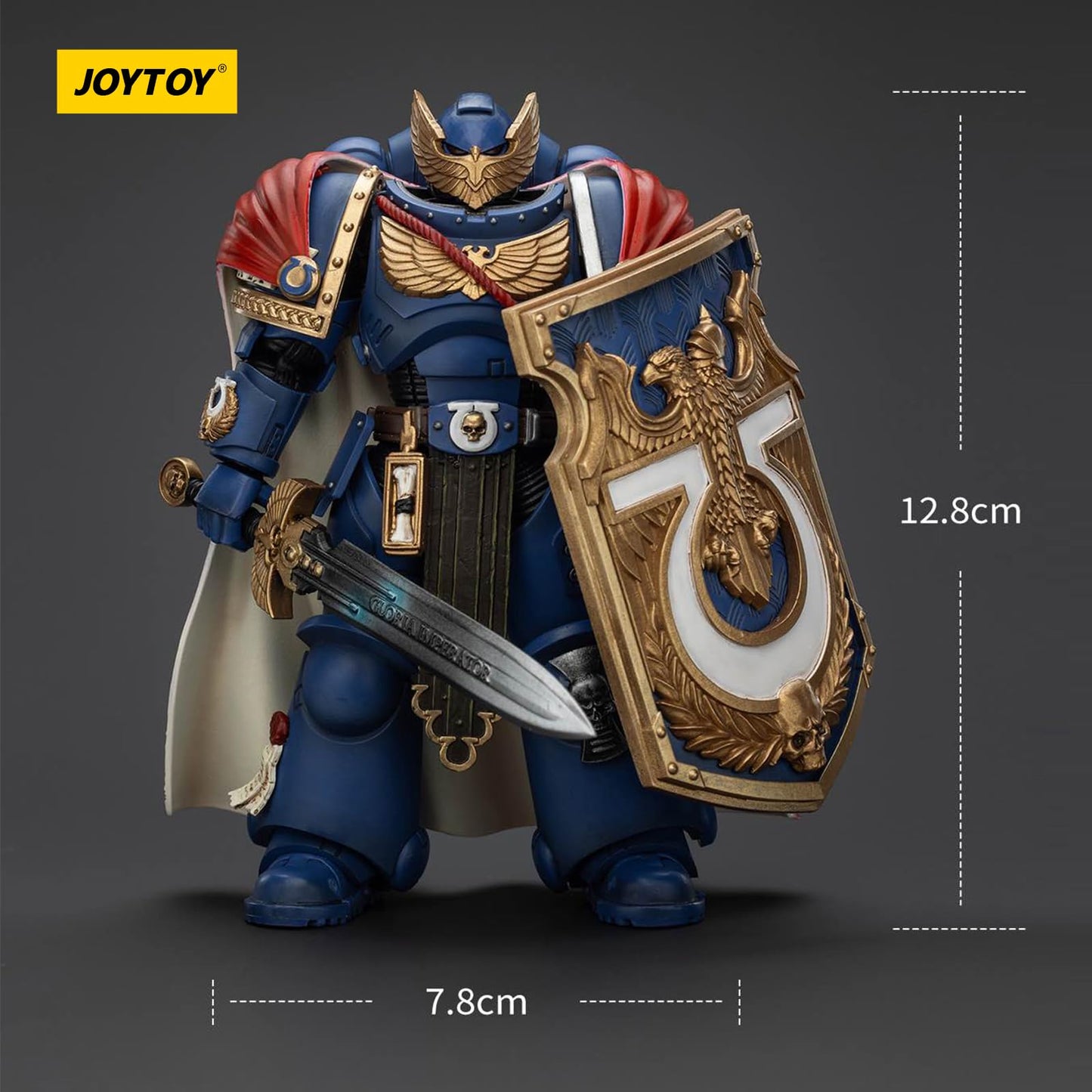 JOYTOY Warhammer 40k Space Marine 2 Ultramarines Victrix Honour Guard 1:18 Figure with Storm Shield