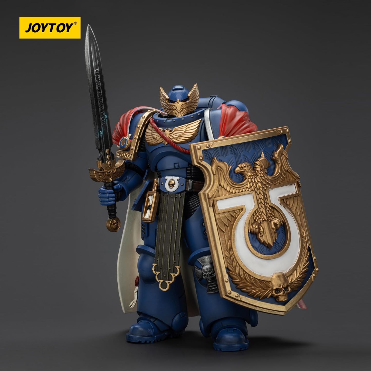 JOYTOY Warhammer 40k Space Marine 2 Ultramarines Victrix Honour Guard 1:18 Figure with Storm Shield