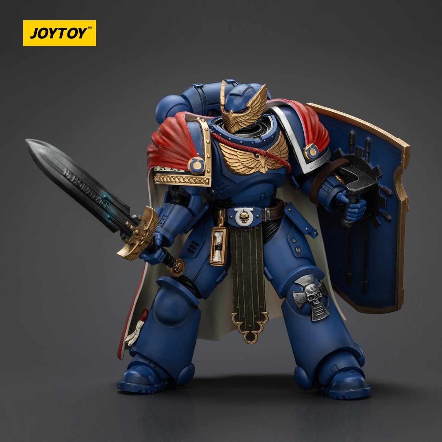 JOYTOY Warhammer 40k Space Marine 2 Ultramarines Victrix Honour Guard 1:18 Figure with Storm Shield