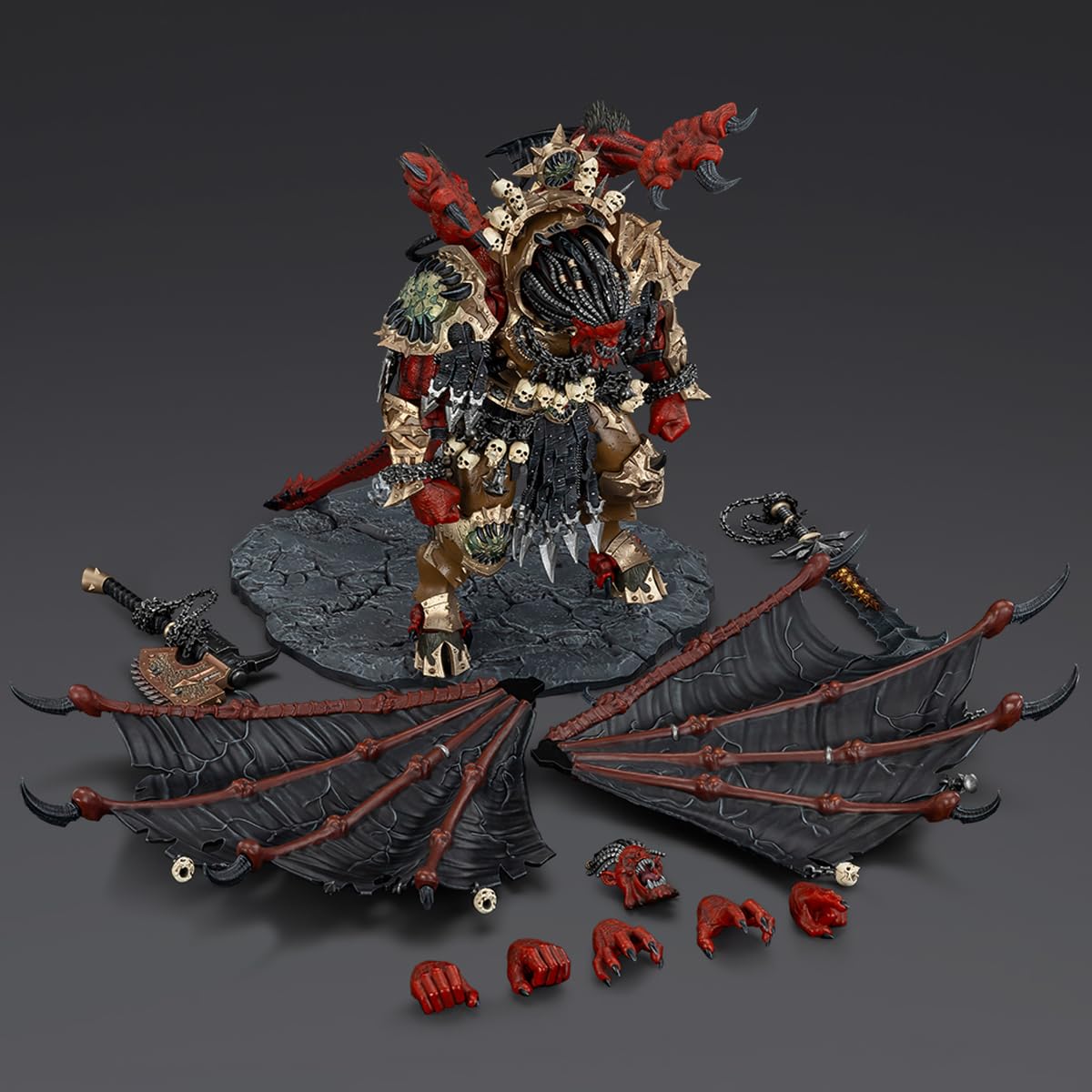 JOYTOY Warhammer 40,000 Angron 1:18 Action Figure – Daemon Primarch of Khorne, 15-Inch Collectible JT01178
