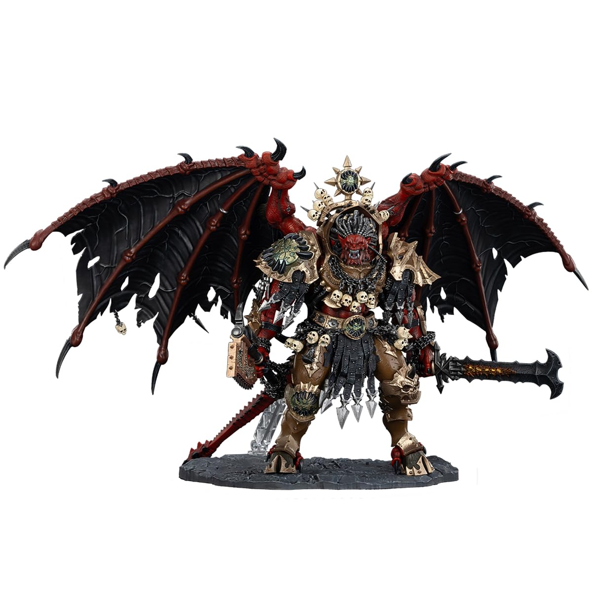 JOYTOY Warhammer 40,000 Angron 1:18 Action Figure – Daemon Primarch of Khorne, 15-Inch Collectible JT01178
