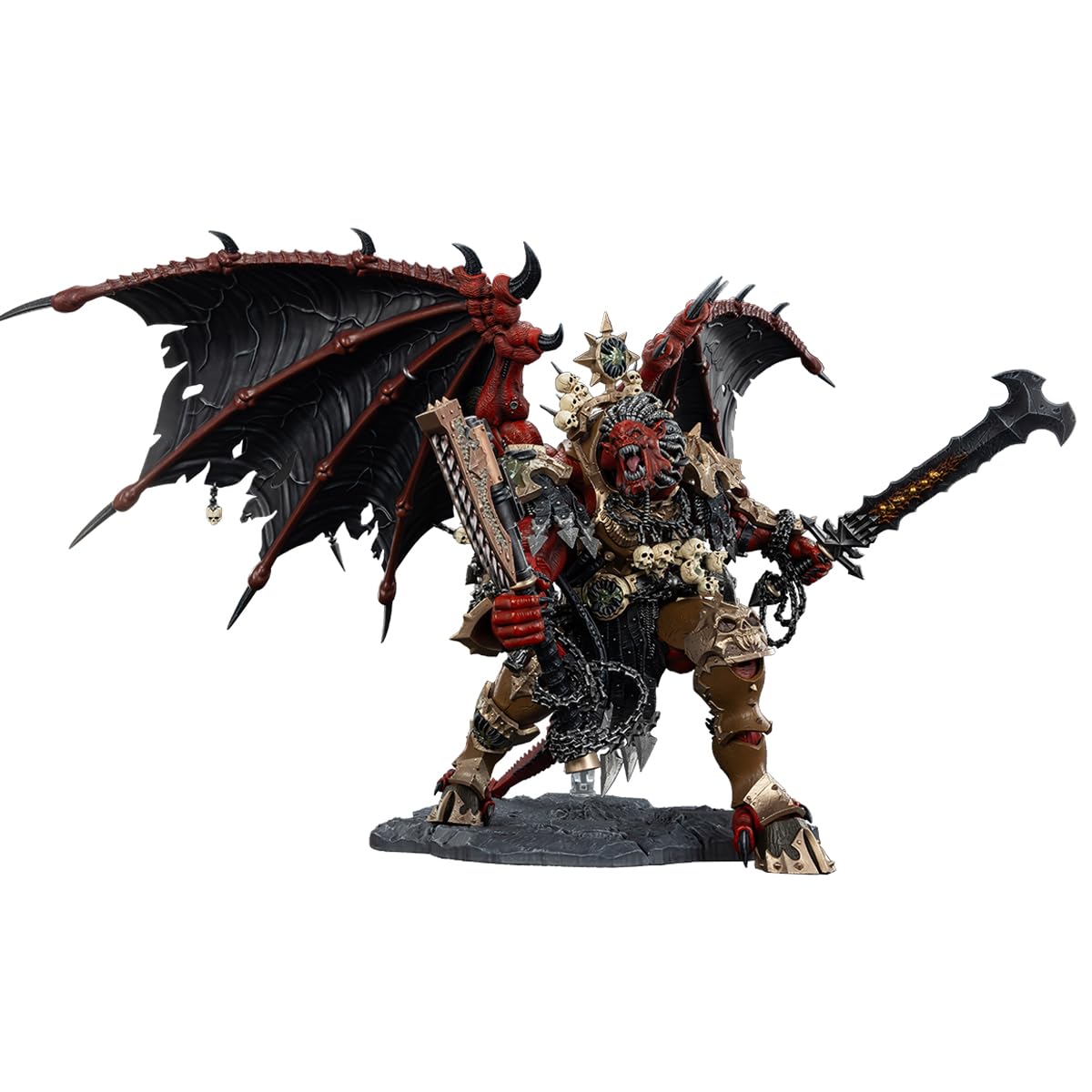 JOYTOY Warhammer 40,000 Angron 1:18 Action Figure – Daemon Primarch of Khorne, 15-Inch Collectible JT01178