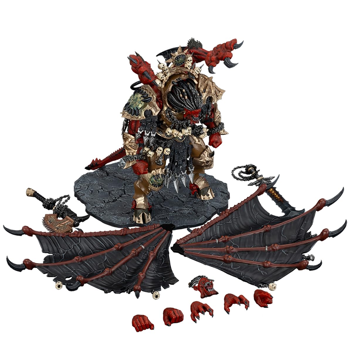 JOYTOY Warhammer 40,000 Angron 1:18 Action Figure – Daemon Primarch of Khorne, 15-Inch Collectible JT01178