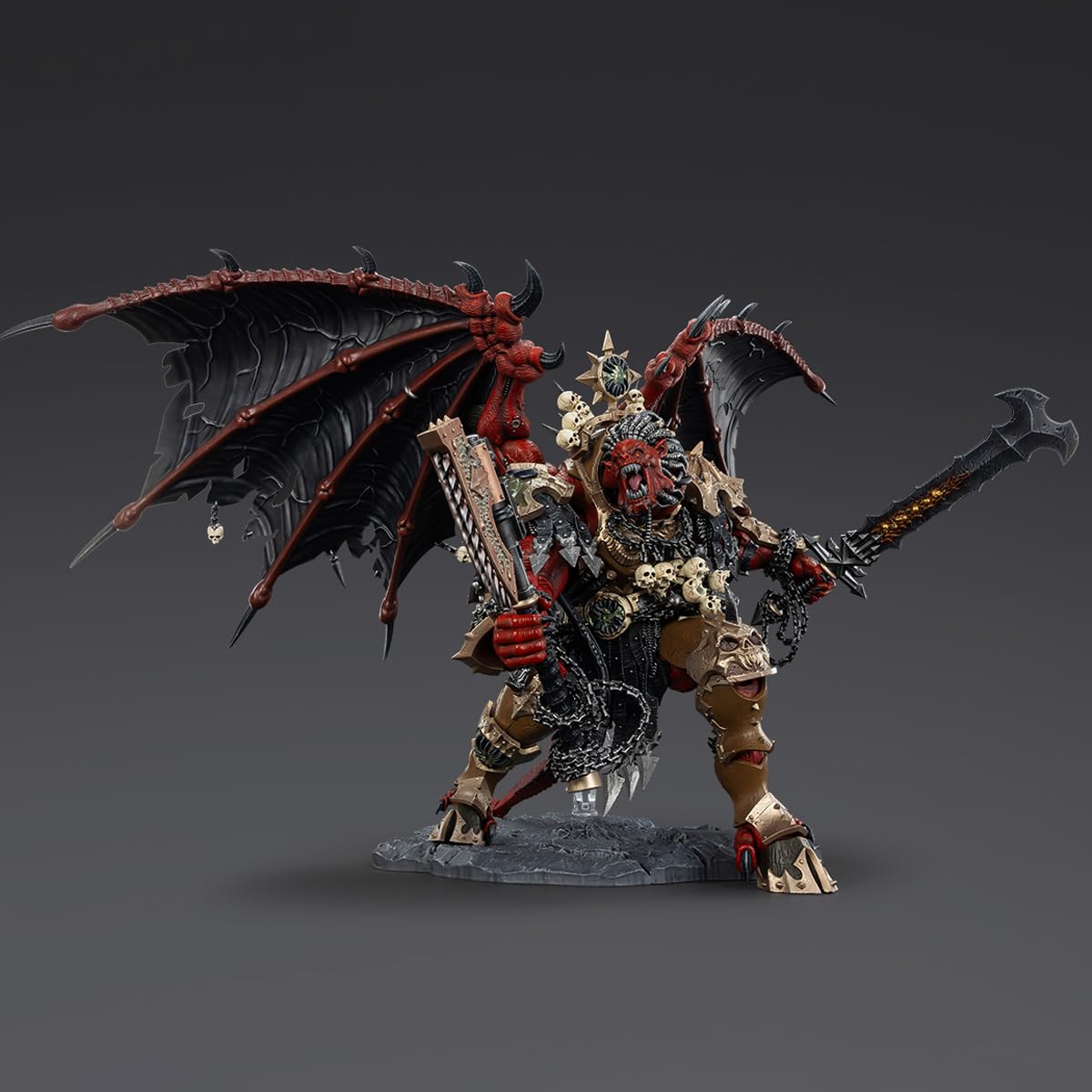 JOYTOY Warhammer 40,000 Angron 1:18 Action Figure – Daemon Primarch of Khorne, 15-Inch Collectible JT01178