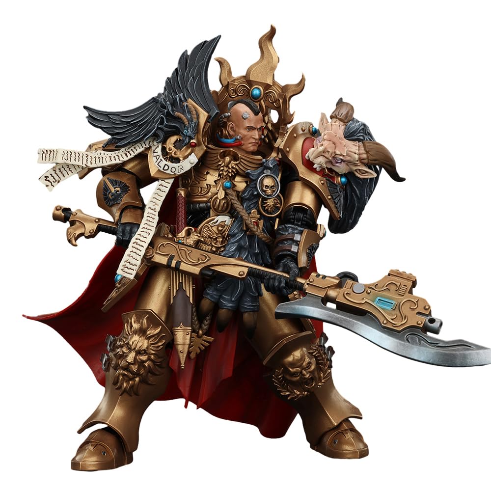 JOYTOY Warhammer The Horus Heresy Constantin Valdor 1/18 Action Figure – Legio Custodes Captain-General, 12-Inch Collectible