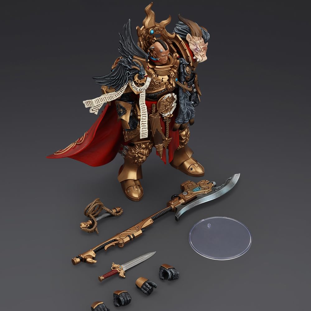JOYTOY Warhammer The Horus Heresy Constantin Valdor 1/18 Action Figure – Legio Custodes Captain-General, 12-Inch Collectible